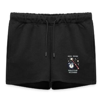 Magicien de routine | Vie quotidienne du travail social - Short de survêtement femme premium - noir - Devant - AI Model Female 172 light (172cm)