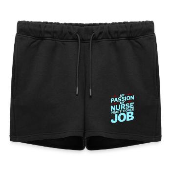 Infirmière praticienne Ma passion Ma Infirmerie Avancée - Short de survêtement femme premium - noir - Devant - AI Model Female 172 light (172cm)
