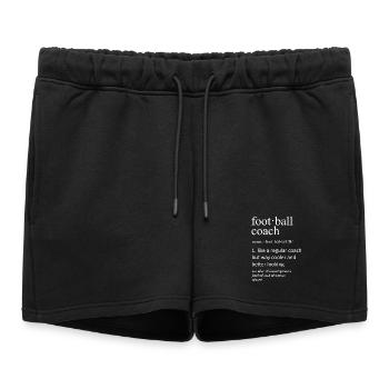 Drôle de Coach de football Définition du nom Slogan - Short de survêtement femme premium - noir - Devant - AI Model Female 172 light (172cm)