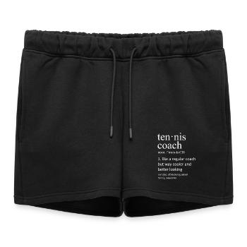 Définition de l’entraîneur de tennis : sport drôle sarcastique - Short de survêtement femme premium - noir - Devant - AI Model Female 172 light (172cm)