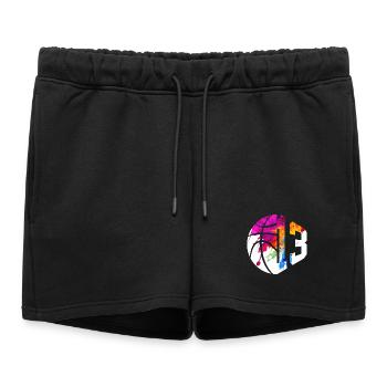 NON. 13 NUMÉRO 13 BASKET 13E ANNIVERSAIRE - Short de survêtement femme premium - noir - Devant - AI Model Female 172 light (172cm)