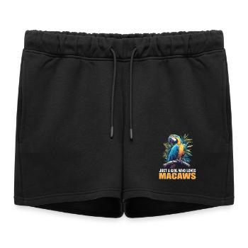 L’ère de l’ara - Short de survêtement femme premium - noir - Devant - AI Model Female 172 light (172cm)