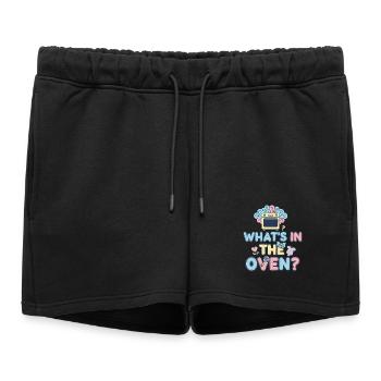 Révélation du sexe : Équipe de la baby shower Four - Short de survêtement femme premium - noir - Devant - AI Model Female 172 light (172cm)