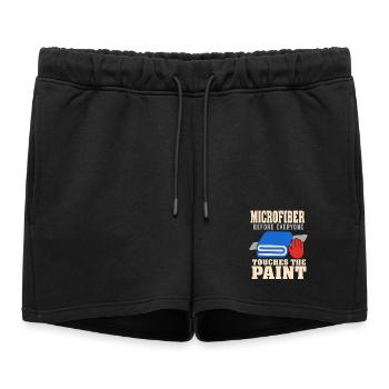 Detaileur de garage Detailing de voitures Detailer de voitures - Short de survêtement femme premium - noir - Devant - AI Model Female 172 light (172cm)