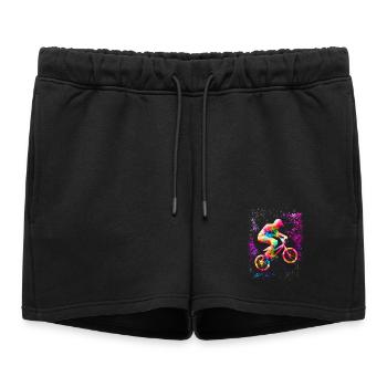 BMX - Coureur de BMX - BMX - Short de survêtement femme premium - noir - Devant - AI Model Female 172 light (172cm)