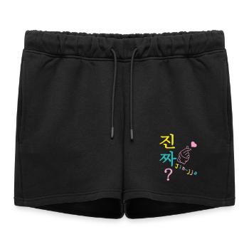 Jin-jja k-drama coréen really 3 couleurs custom - Short de survêtement femme premium - noir - Devant - AI Model Female 172 light (172cm)