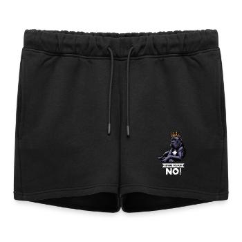 Avant de demander Cane Corso Cane Corsos Corso Corso Héliceur - Short de survêtement femme premium - noir - Devant - AI Model Female 172 light (172cm)
