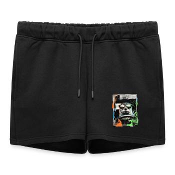 loutre drôle - Short de survêtement femme premium - noir - Devant - AI Model Female 172 light (172cm)
