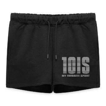 Le tennis, mon sport favori Blanc - Short de survêtement femme premium - noir - Devant - AI Model Female 172 light (172cm)
