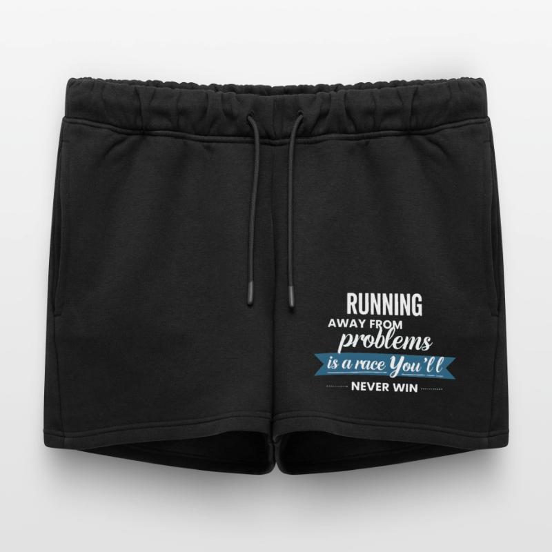 Fleeing from problems is not a solution Women’s Premium Organic Sweatshorts