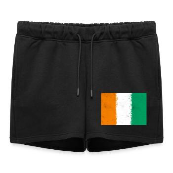 Drapeau de la Côte d’Ivoire - Short de survêtement femme premium - noir - Devant - AI Model Female 172 light (172cm)