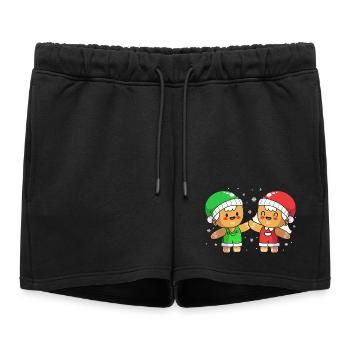 Christmas gingerbread gingerbread man - Women’s Premium Organic Sweatshorts - black - Front - AI Model Female 172 light (172cm)