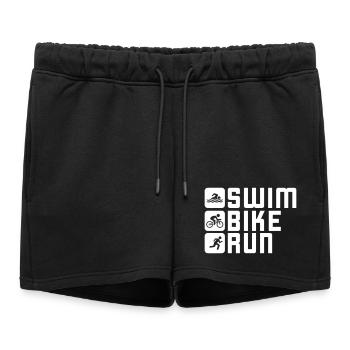 Triathlon Natation Cyclisme Course à pied - Short de survêtement femme premium - noir - Devant - AI Model Female 172 light (172cm)