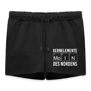 Éléments centraux du nord de l’Allemagne - Short de survêtement femme premium - noir - Devant - AI Model Female 172 light (172cm)