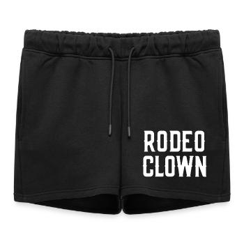 Costume de Clown de rodéo Clown de rodéo d’Halloween - Short de survêtement femme premium - noir - Devant - AI Model Female 172 light (172cm)