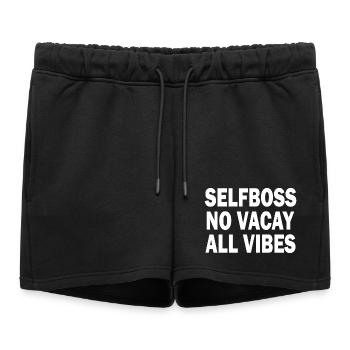 Homme d’affaires - Short de survêtement femme premium - noir - Devant - AI Model Female 172 light (172cm)