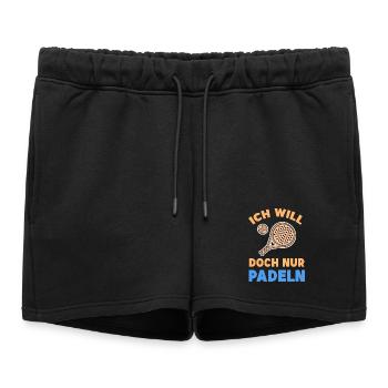 Déclaration du tournoi de raquette du joueur Balles de sport - Short de survêtement femme premium - noir - Devant - AI Model Female 172 light (172cm)