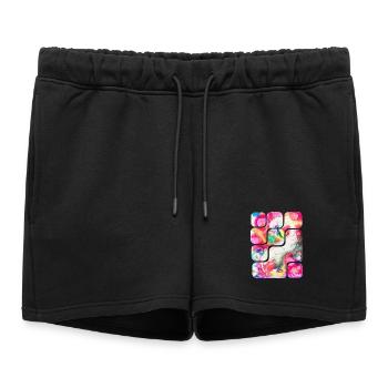Créativité de la plume magique - Sonja Ariel von Staden - Short de survêtement femme premium - noir - Devant - AI Model Female 172 light (172cm)