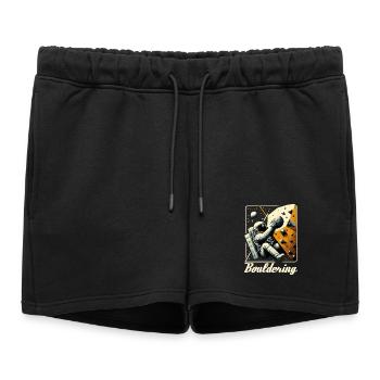 Astronaute de bloc Astronaute Astronaute Cadeau - Short de survêtement femme premium - noir - Devant - AI Model Female 172 light (172cm)