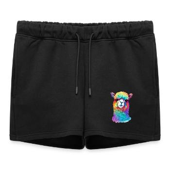 Alpaga - Short de survêtement femme premium - noir - Devant - AI Model Female 172 light (172cm)
