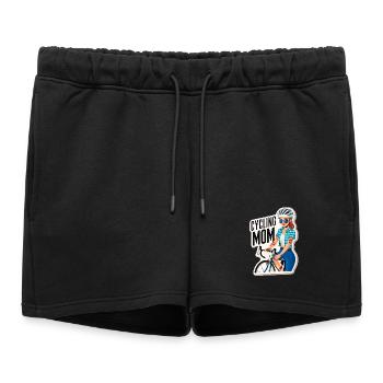 Autocollant d’autonomisation des mamans cyclistes - Short de survêtement femme premium - noir - Devant - AI Model Female 172 light (172cm)