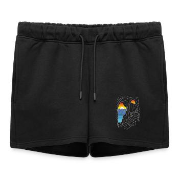 Escalier pour le paradis - Short de survêtement femme premium - noir - Devant - AI Model Female 172 light (172cm)