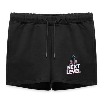 Next Level Gamer Pixel Retro Ascension Arrows - Short de survêtement femme premium - noir - Devant - AI Model Female 172 light (172cm)