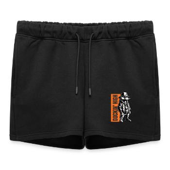 Duckin High – Design de canard de style urbain - Short de survêtement femme premium - noir - Devant - AI Model Female 172 light (172cm)