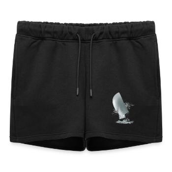 Voilier - Short de survêtement femme premium - noir - Devant - AI Model Female 172 light (172cm)