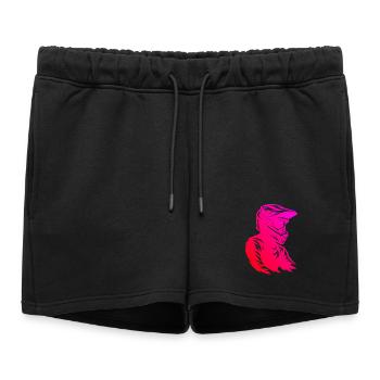 Motocross Love to wear - Women’s Premium Organic Sweatshorts - black - Front - AI Model Female 172 light (172cm)