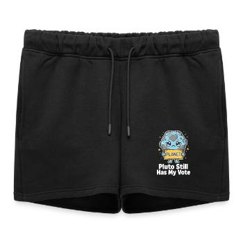 Pluto a toujours mon vote - Short de survêtement femme premium - noir - Devant - AI Model Female 172 light (172cm)
