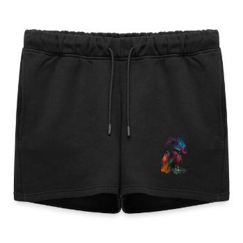 Art du sport automobile #motor #sport - Short de survêtement femme premium - noir - Devant - AI Model Female 172 light (172cm)
