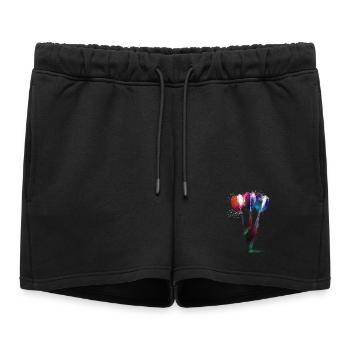Jeux de fléchettes #darts #sport - Short de survêtement femme premium - noir - Devant - AI Model Female 172 light (172cm)