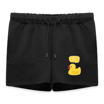 Waddle I Do Next Duck Design - Short de survêtement femme premium - noir - Devant - AI Model Female 172 light (172cm)
