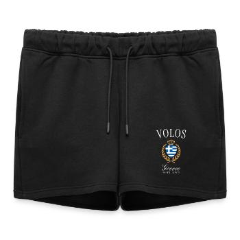 Couronne des armoiries de Volos en Grèce – Souvenir de voyage - Short de survêtement femme premium - noir - Devant - AI Model Female 172 light (172cm)