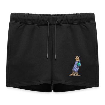 Otter Story Teacher School - Women’s Premium Organic Sweatshorts - black - Front - AI Model Female 172 light (172cm)
