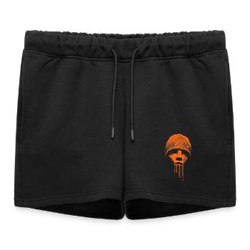 Beanie Rebel - Short de survêtement femme premium - noir - Devant - AI Model Female 172 light (172cm)