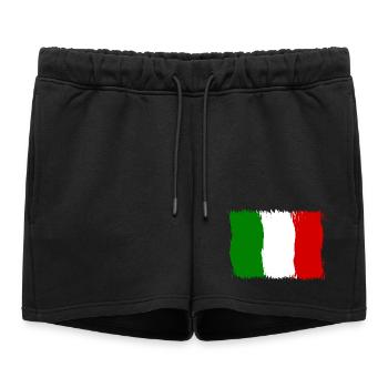 Italy Italian Flag Flag Gift - Women’s Premium Organic Sweatshorts - black - Front - AI Model Female 172 light (172cm)