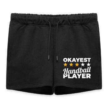 Joueur de handball moyen - Short de survêtement femme premium - noir - Devant - AI Model Female 172 light (172cm)