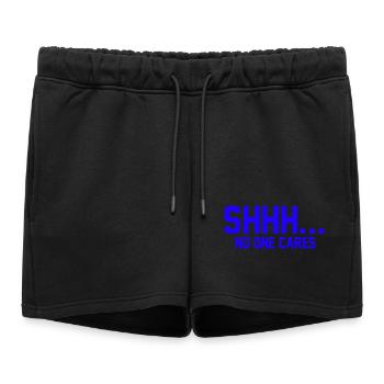 CHUT... Personne ne s’en soucie - Short de survêtement femme premium - noir - Devant - AI Model Female 172 light (172cm)