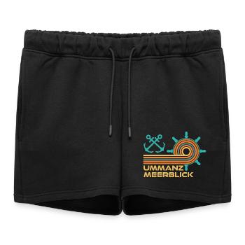 Vacances en mer Baltique : Divertissement sur la mer - Short de survêtement femme premium - noir - Devant - AI Model Female 172 light (172cm)