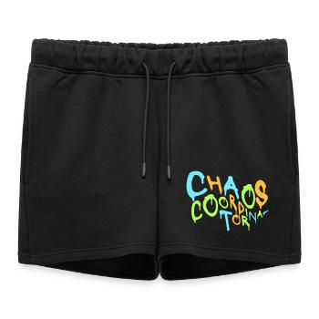Coordinateur du Chaos Titre drôle Parents Teacher Logo - Short de survêtement femme premium - noir - Devant - AI Model Female 172 light (172cm)