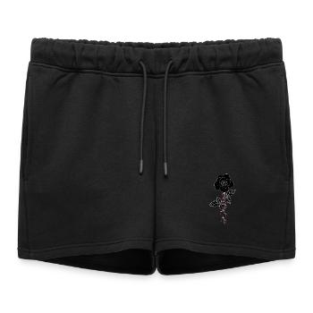 Bloody Rose - Women’s Premium Organic Sweatshorts - black - Front - AI Model Female 172 light (172cm)
