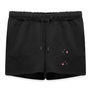 Étoiles Paillettes - Short de survêtement femme premium - noir - Devant - AI Model Female 172 light (172cm)