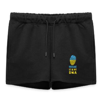 L'Ukraine est dans mon ADN/idée cadeau - Short de survêtement femme premium - noir - Devant - AI Model Female 172 light (172cm)