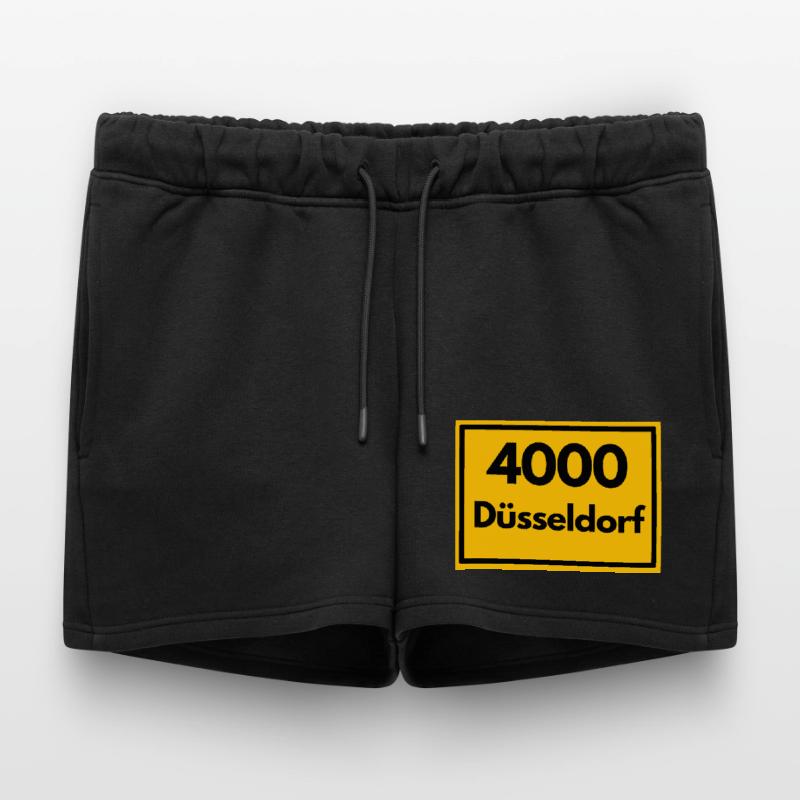 OLD POSTCODE POSTCODE RETRO 4000 DÜSSELDORF - OLD Women’s Premium Organic Sweatshorts