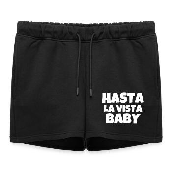 hasta la vista baby, film, cinéma - Short de survêtement femme premium - noir - Devant - AI Model Female 172 light (172cm)