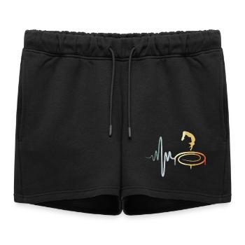 Vintage Trampoline Jumping Kid - Short de survêtement femme premium - noir - Devant - AI Model Female 172 light (172cm)