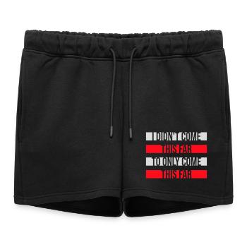 Je ne suis pas venu jusqu’ici pour seulement venir jusqu’ici Devise - Short de survêtement femme premium - noir - Devant - AI Model Female 172 light (172cm)