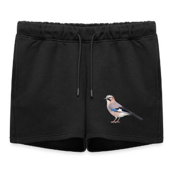 Geai réaliste - Short de survêtement femme premium - noir - Devant - AI Model Female 172 light (172cm)